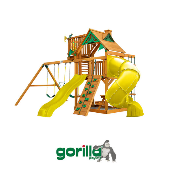 Mountaineer w/ Sky Loft Swing Set - Dallas Playset Company