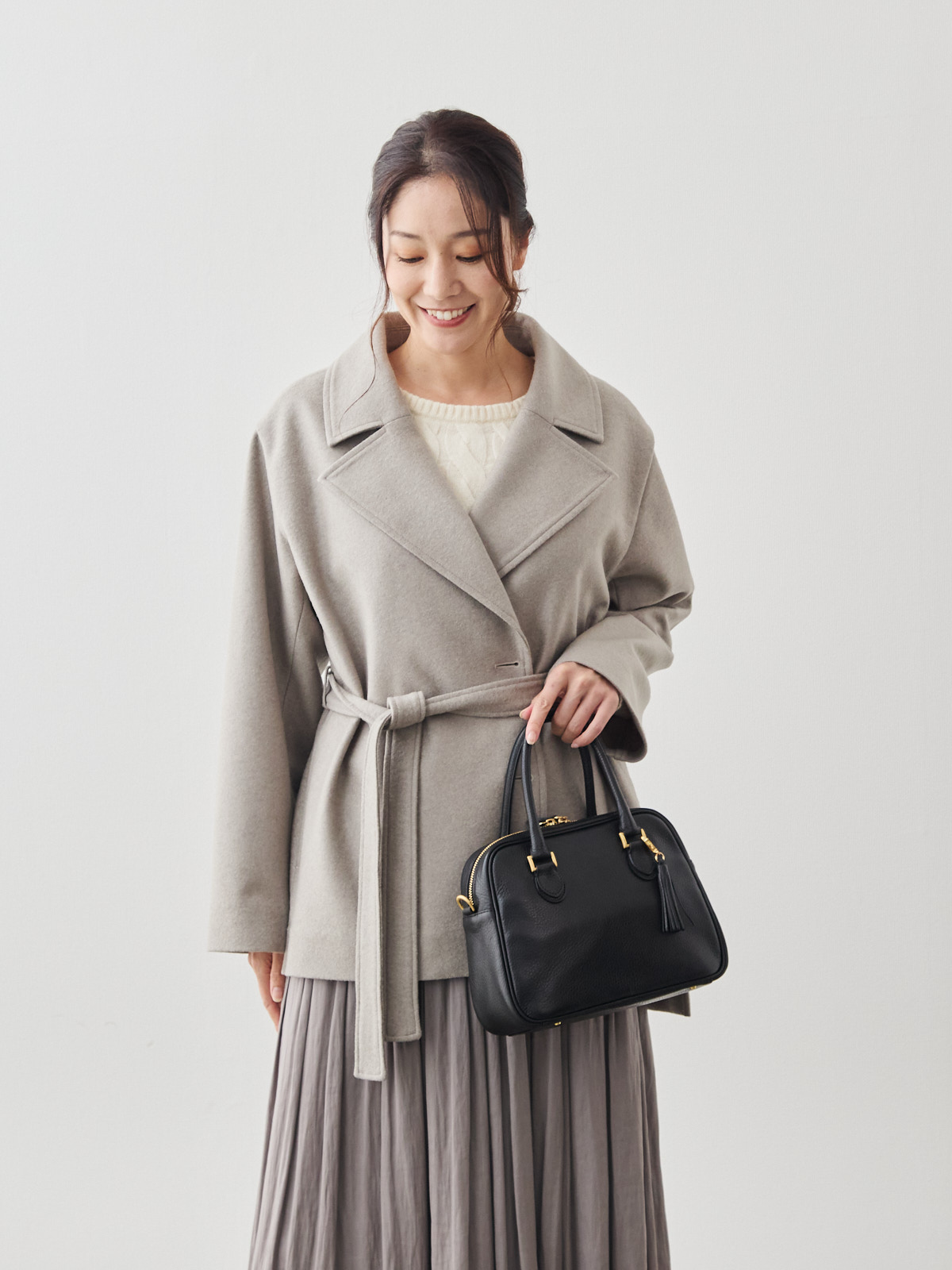 ソフトテーラー・ウールコート/グレージュ | Factelier (ファクトリエ)