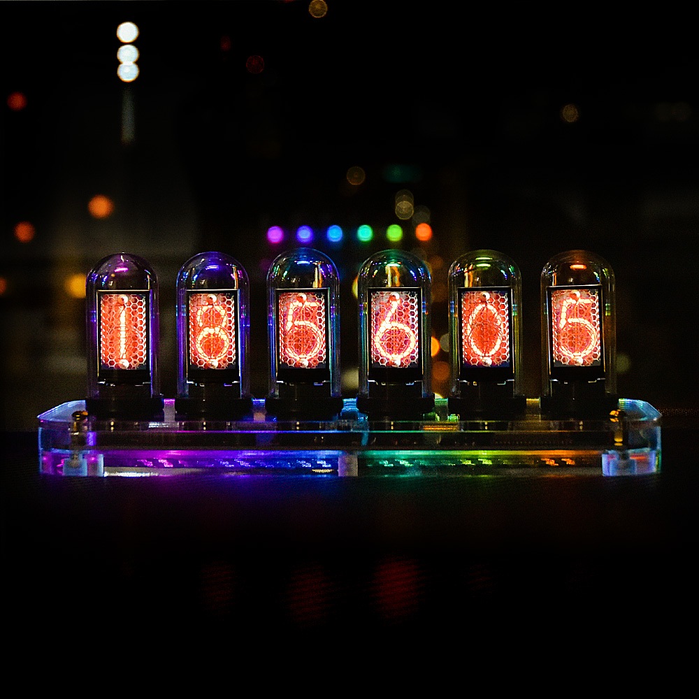 PYZONE : ニキシー管風置時計「Cyber punClock ghost」 | 【公式