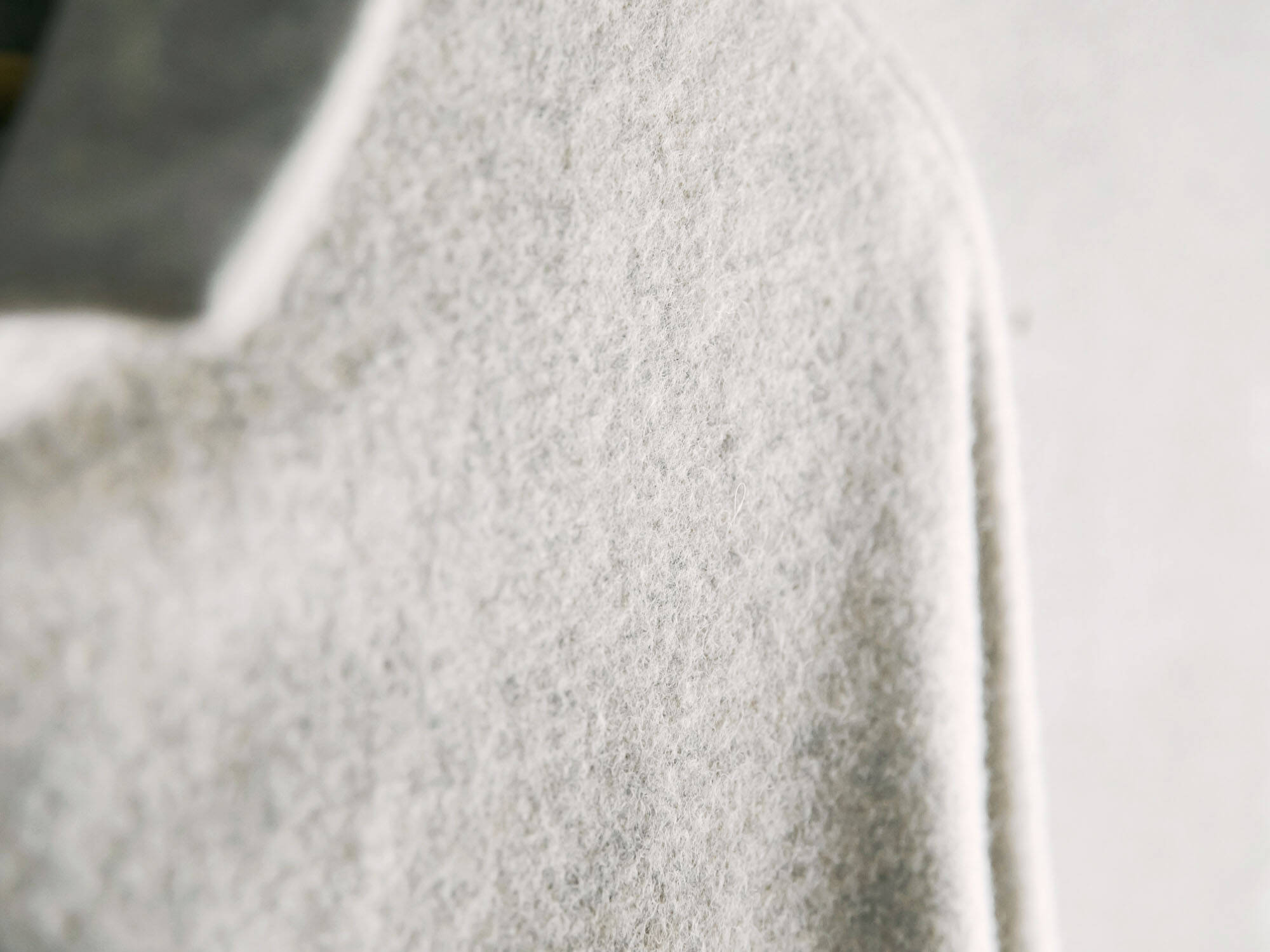 縮絨ウールフランネル／ワイドショートコート 311／2色（レディース