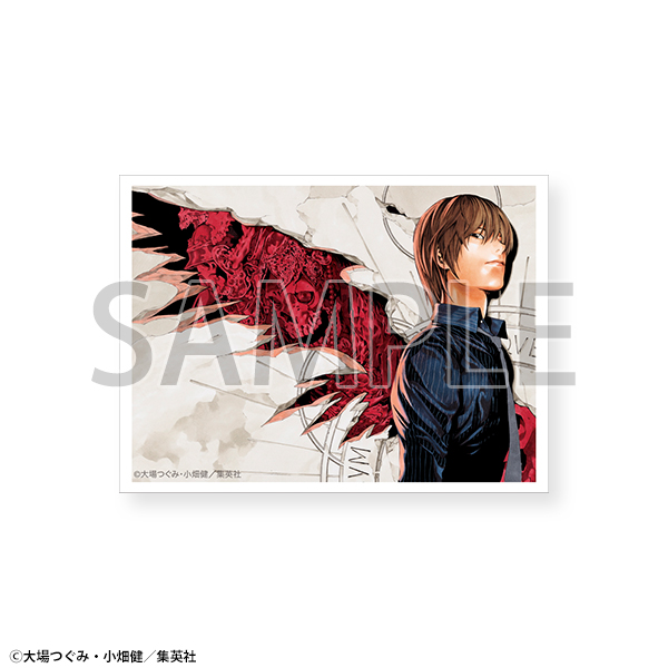 DEATHNOTE デスノート 複製イラストサイン色紙 夜神 月 キラ DEATHNOTE