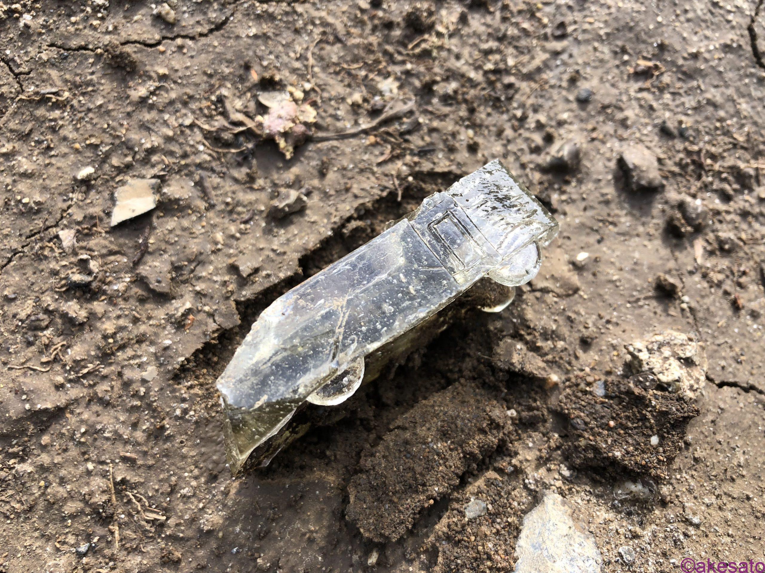 ボトルディギング】車型？戦前の菓子容器「ペロペロ」を発見