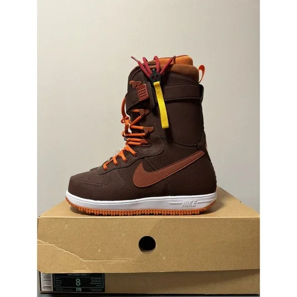Nike | Shoes | Nike Zoom Force Snowboard Boots Brkrt Brown Size 8