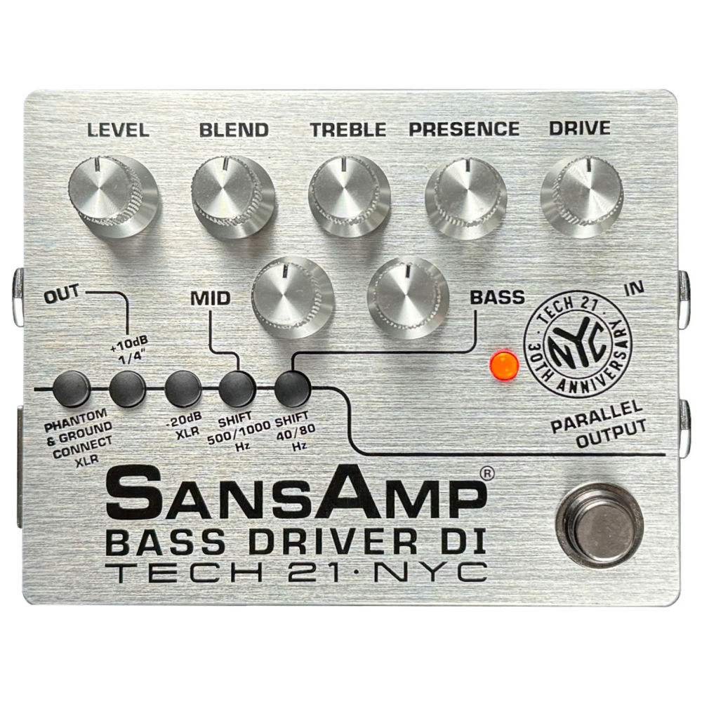 TECH21 SansAmp BASS DRIVER DI 30周年限定エディション登場