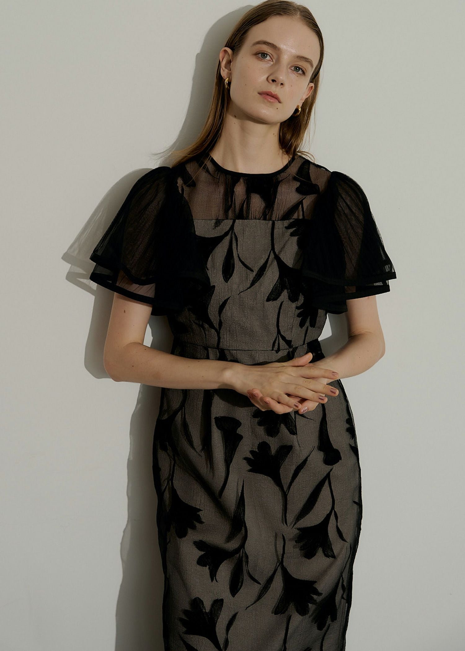 Circurar sleeve flower dressのドレス|Dorry Doll / LE'RURE