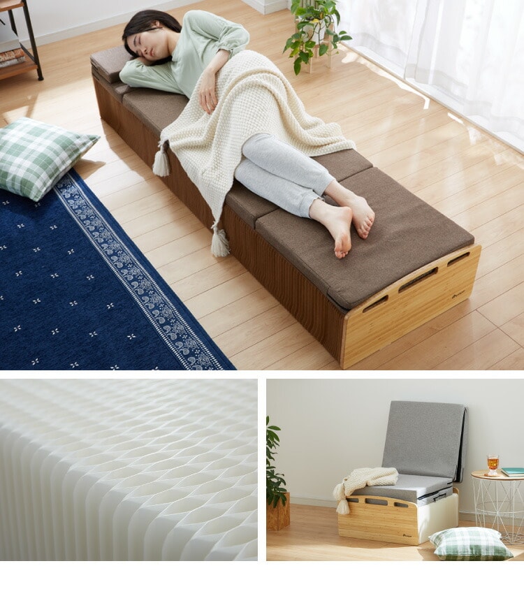 dショッピング |ペーパーベッド マットレス付き 折りたたみ スリム