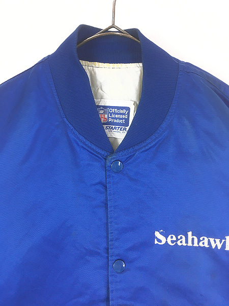 古着 80s USA製 NFL Seattle Seahawks シーホークス パデット 光沢