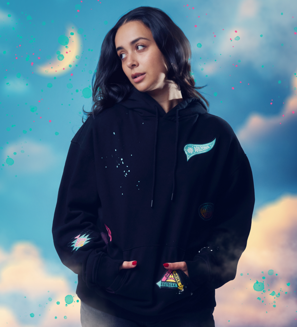 AriZona Black Paint Splatter Cotton Hoodie – DrinkAriZona