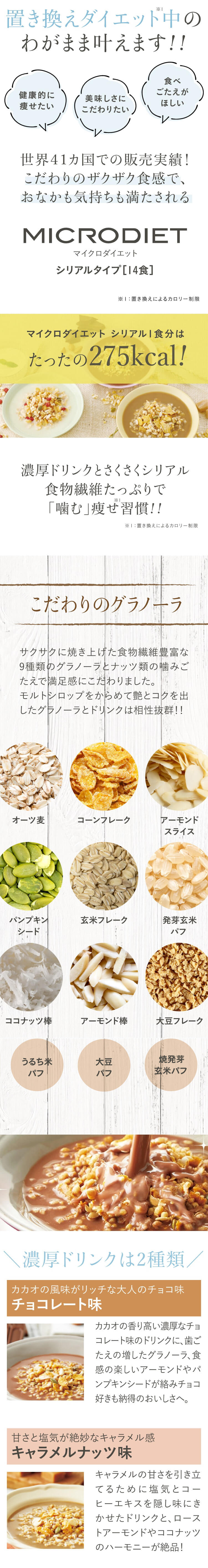 サニーヘルス MICRODIET シリアルタイプ(ミックス)14食