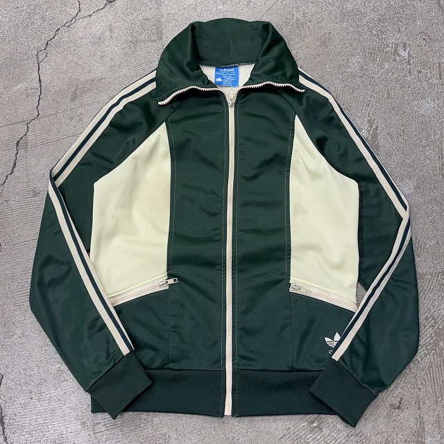 adidas VENTEX TRACK JACKET 80S 「セットアップ、グリーン×アイボリー