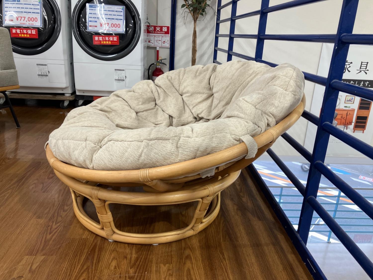 ニトリ パパサンチェア ナチュラル×グレー ファブリック｜トレファクONLINE