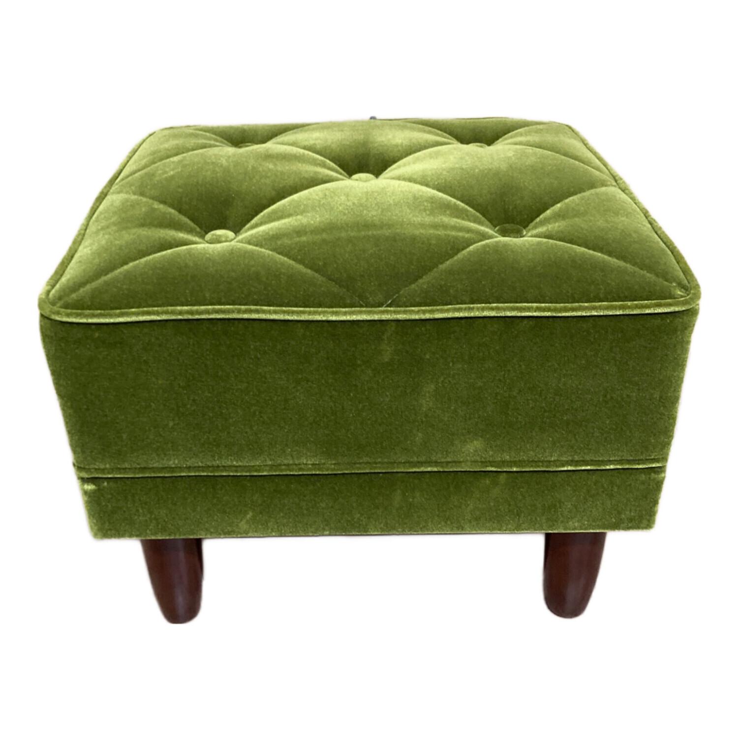 カリモク60 (カリモクロクマル) オットマン モケットグリーン 27