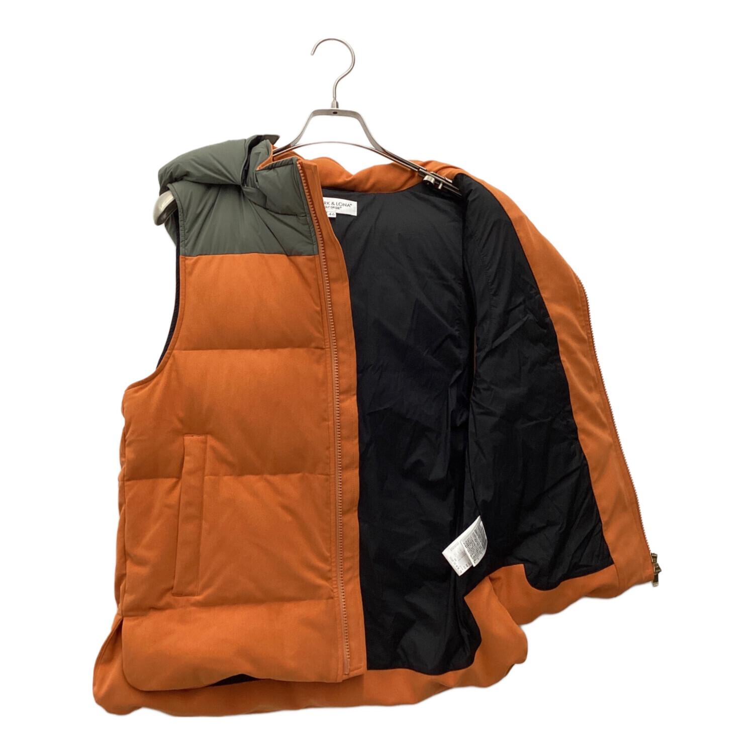 MARK&LONA (マークアンドロナ) ダウンベスト メンズ SIZE46 オレンジ