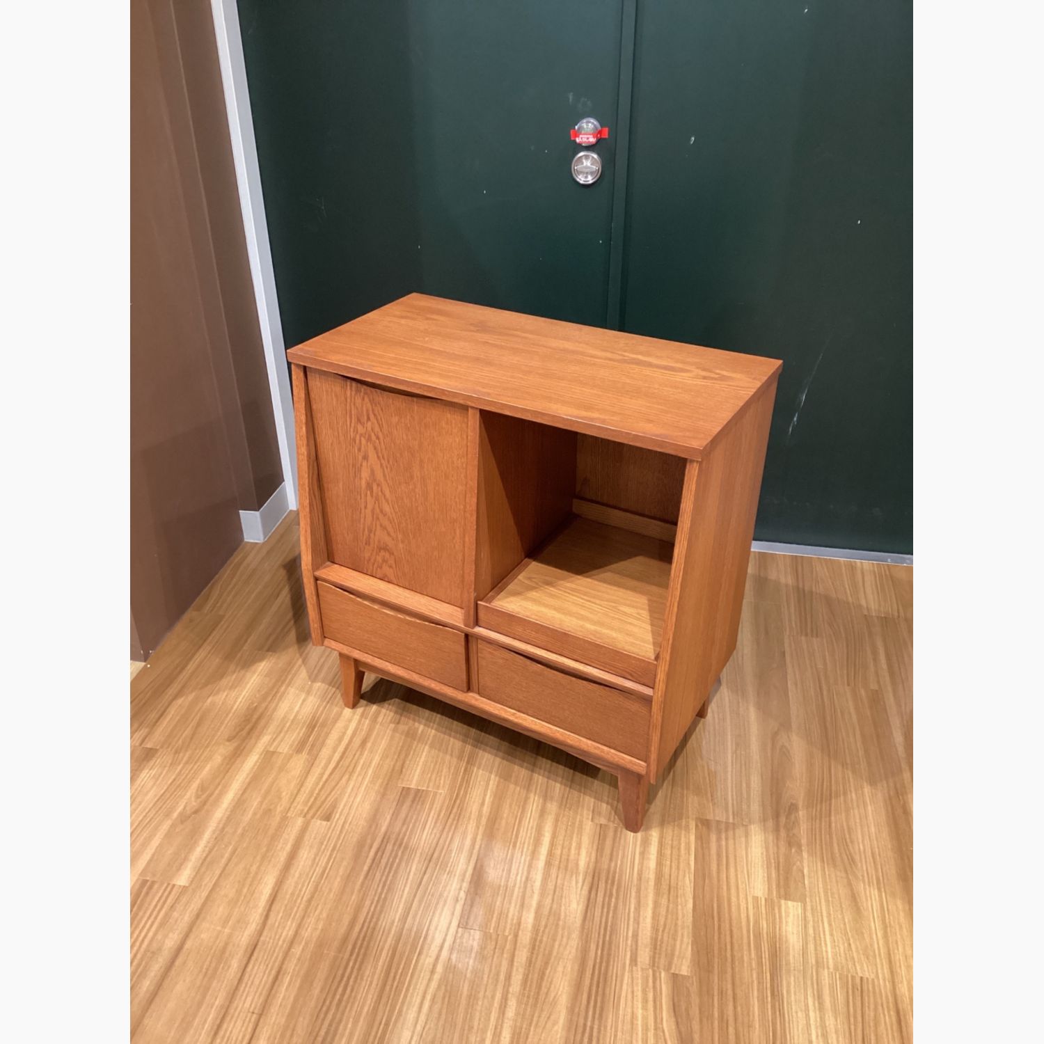 UNICO (ウニコ) レンジ台 ブラウン 1枚扉 引き出しSIGNE｜トレファクONLINE