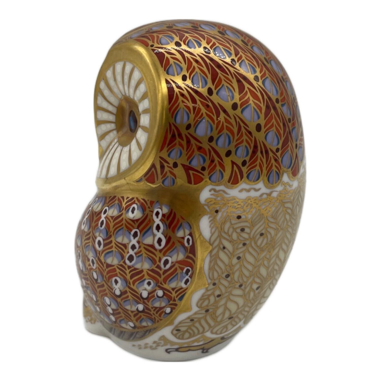 ROYAL CROWN DERBY (ロイヤルクラウンダービー) フィギュリン フクロウ