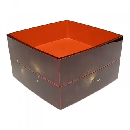 輪島塗 重箱二段 飛花の図 台付 小西啓介作｜トレファクONLINE