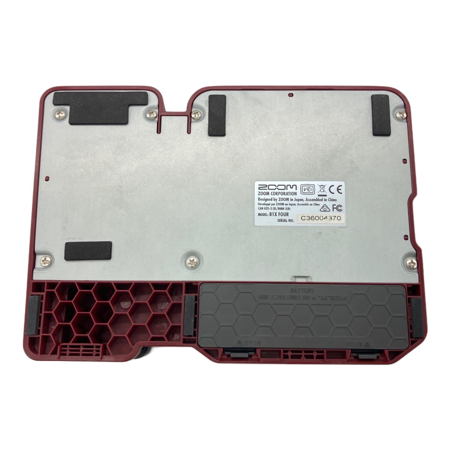 ZOOM (ズーム) ベース用マルチエフェクター B1X FOUR ベース用マルチ