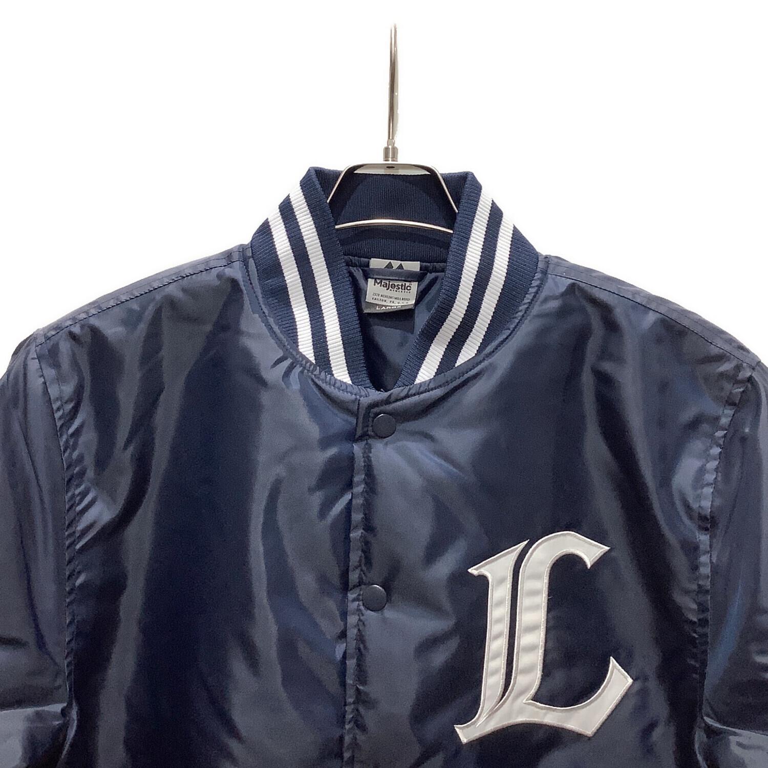 埼玉西武ライオンズ 応援グッズ SIZE L ネイビー サテンジャケット