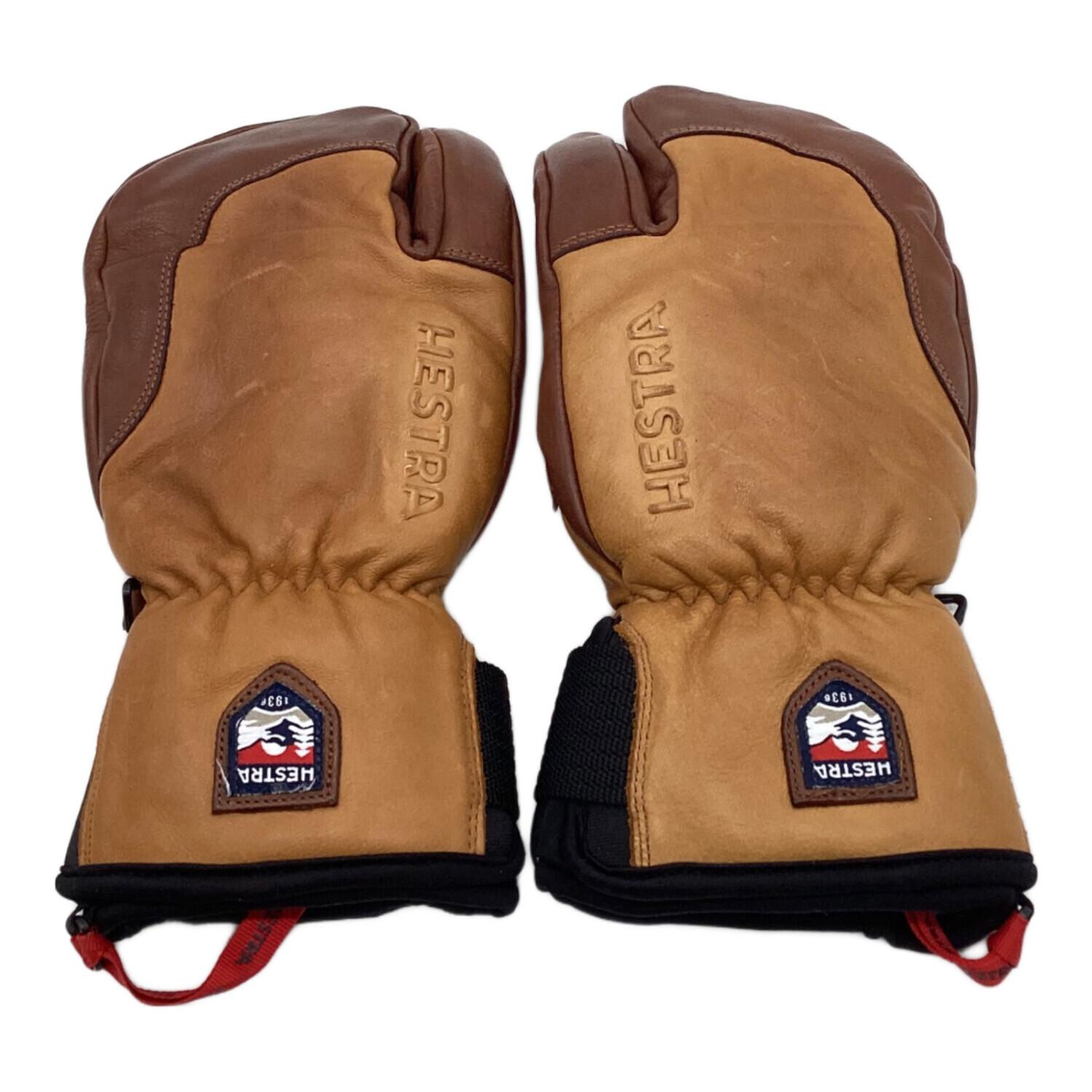 HESTRA (ヘストラ) 3フィンガーグローブ グローブ ブラウン SIZE 7