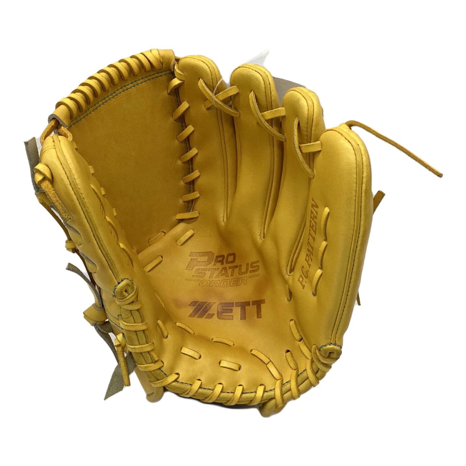 ZETT PROSTATUS 外野用軟式グローブ イエロー ZETT PROSTATUS 外野用