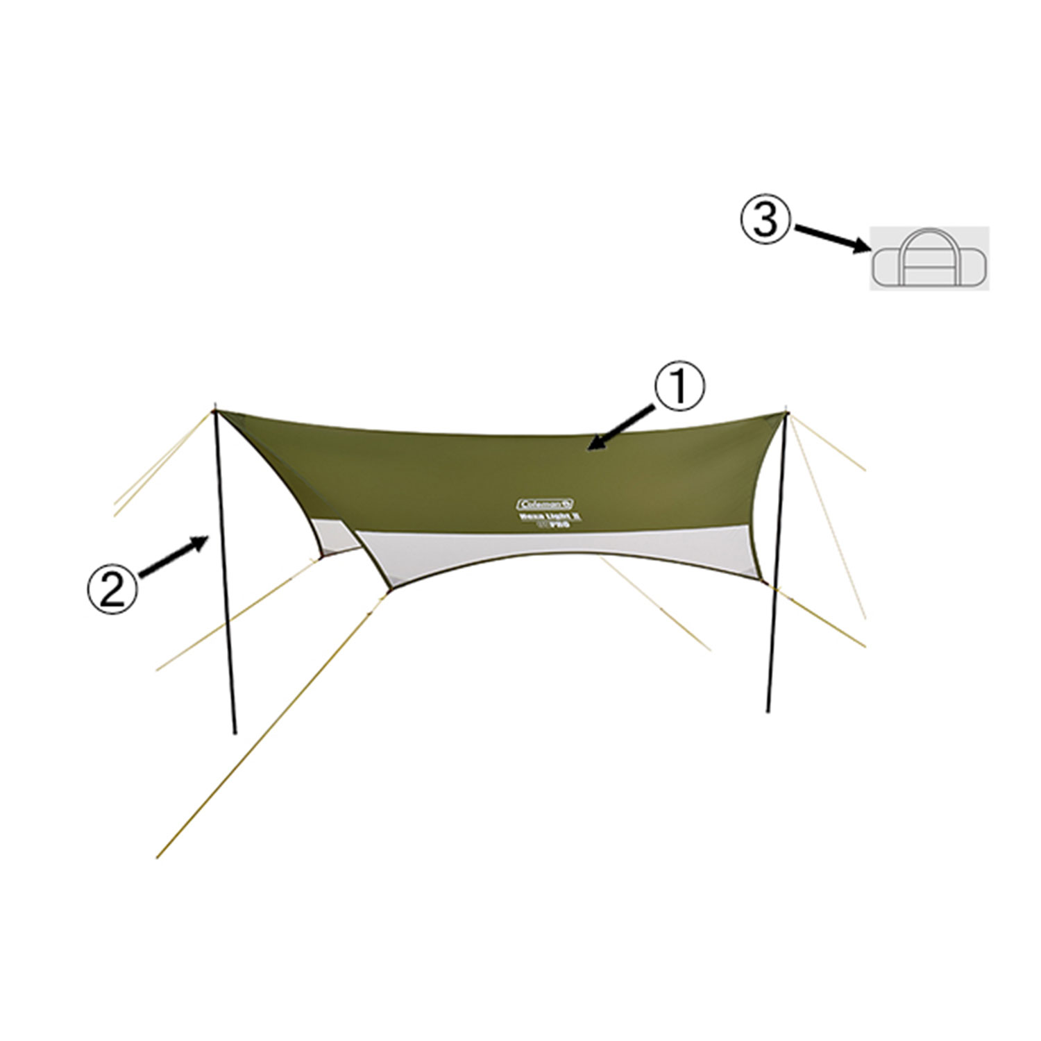 ヘキサライトⅡ用タープスキンの通販｜キャンプ用品のコールマン【公式