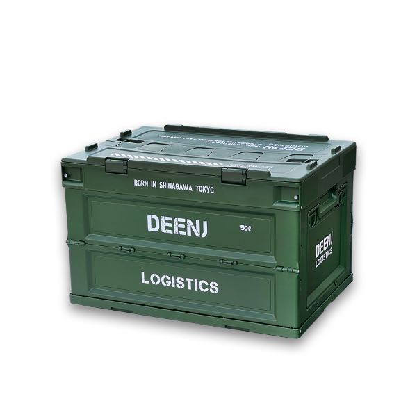 DEEN.J 折り畳みコンテナ マットアーミーグリーン 20L DNJFDBXMAG20