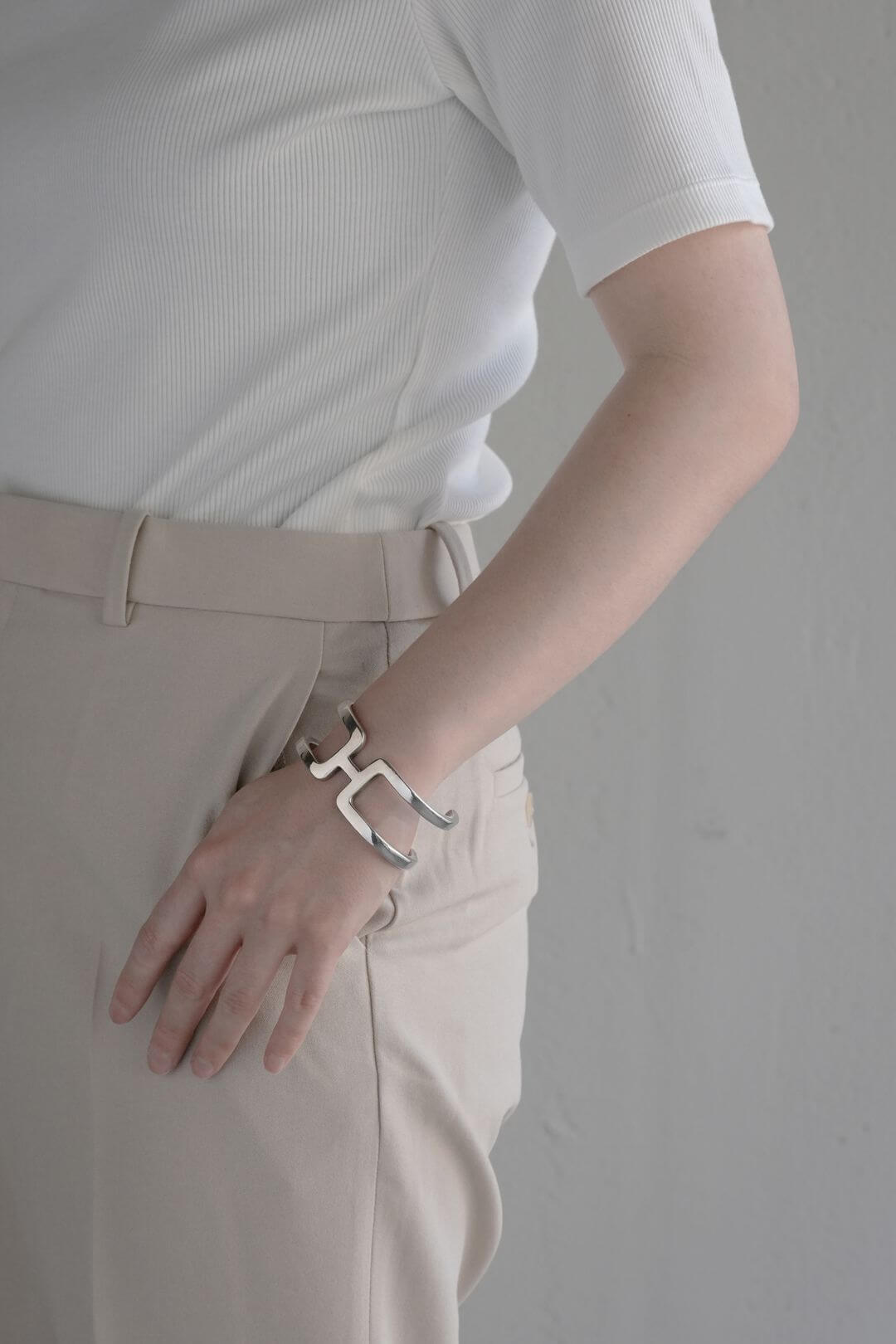 エルメス/シルバー/H モチーフ/カフ/バングル/Hermès/Silver/H motif