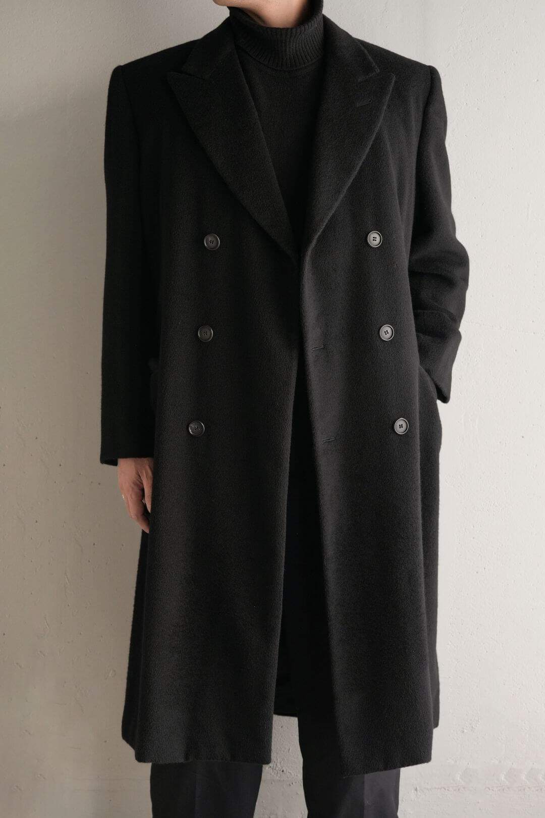 エルメス/ダブルブレスト/カシミヤ/チェスターコート/Hermes/Double