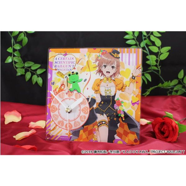 とある科学の超電磁砲T 描き下ろしアクリル置時計【御坂美琴