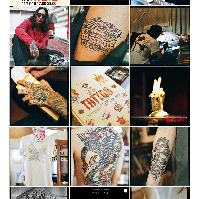 tatoo studio yamada lenさん着用 キャスケット tatoo studio yamada