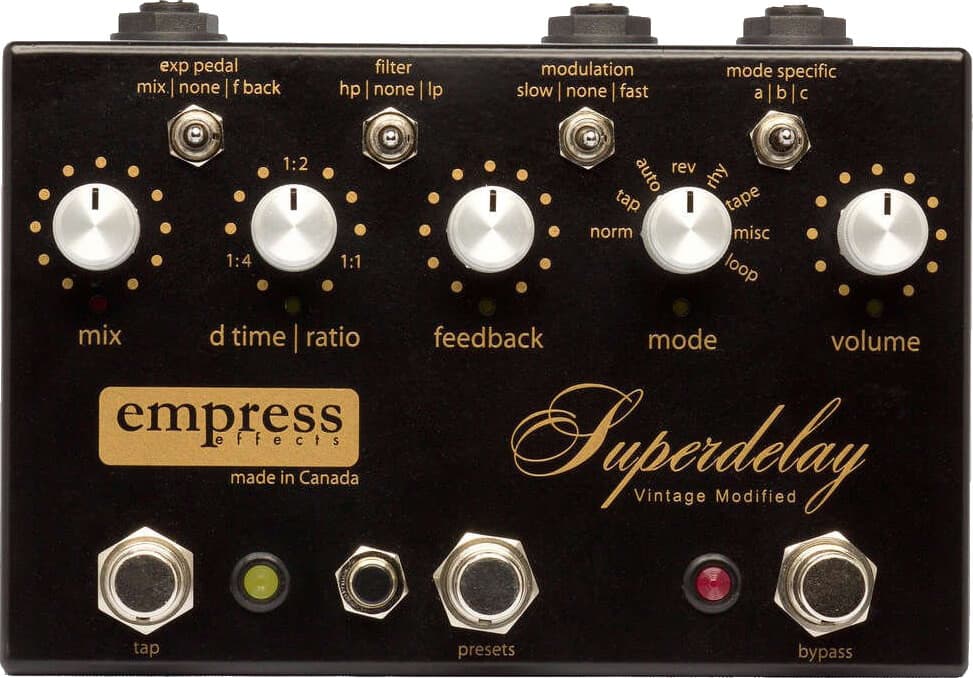 Empress Vintage Super Delay - ビンテージ・テープエコーを再現した多
