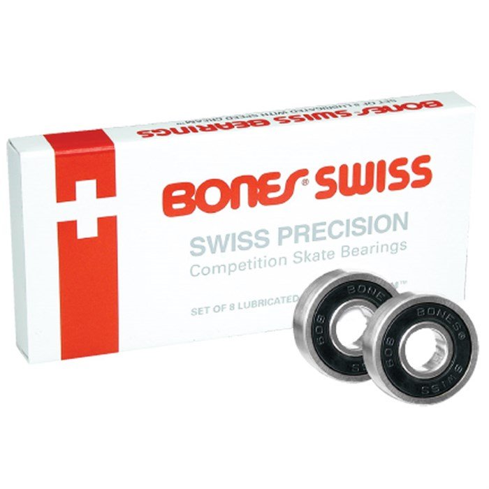Bones® SWISS Skateboard Bearings 8 PACK