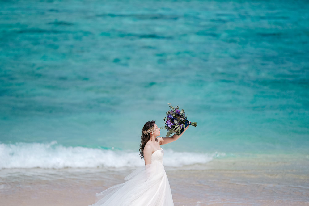 瀬底ビーチ（沖縄）の前撮り/フォトウェディング ロケーション撮影事例