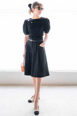 DAISY LIN(デイジーリン)｜Pants “Flare Culottes II”/ブラック