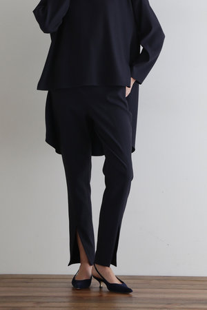 LE PHIL(ル フィル)｜2WAYツイルフロントスリットパンツ/ネイビー の