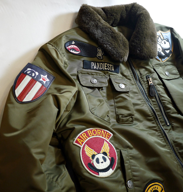Pandiesta Japan パンディエスタB-15 フライトジャケット オリーブ