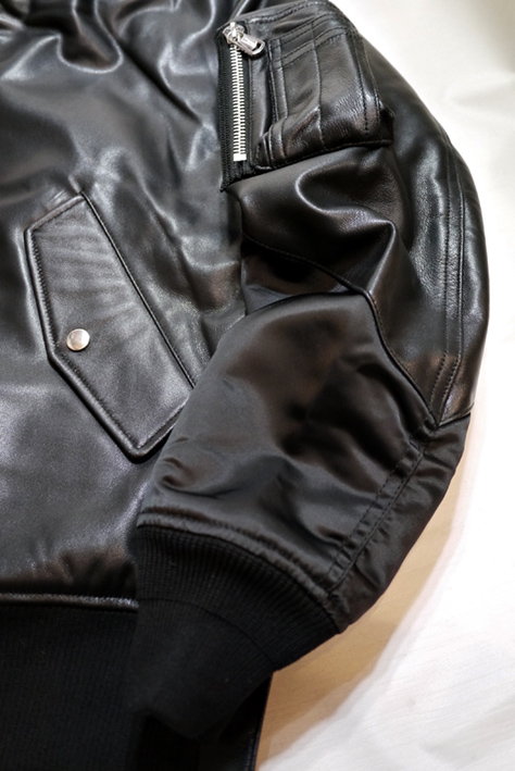 JACKROSE（ジャックローズ） ラムレザー切り替えMA-1ジャケット