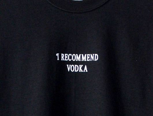 I Recommend Vodka Black Graphic Unisex Tee – Era of Artists