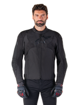 T-Jaws V4 Waterproof - Black Motorcycle Jacket | Alpinestars®