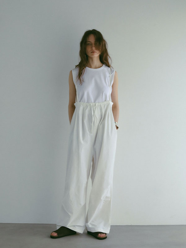 デザインストラップボリュームサスパンツ(S WHITE): ボトムス │ ETRE