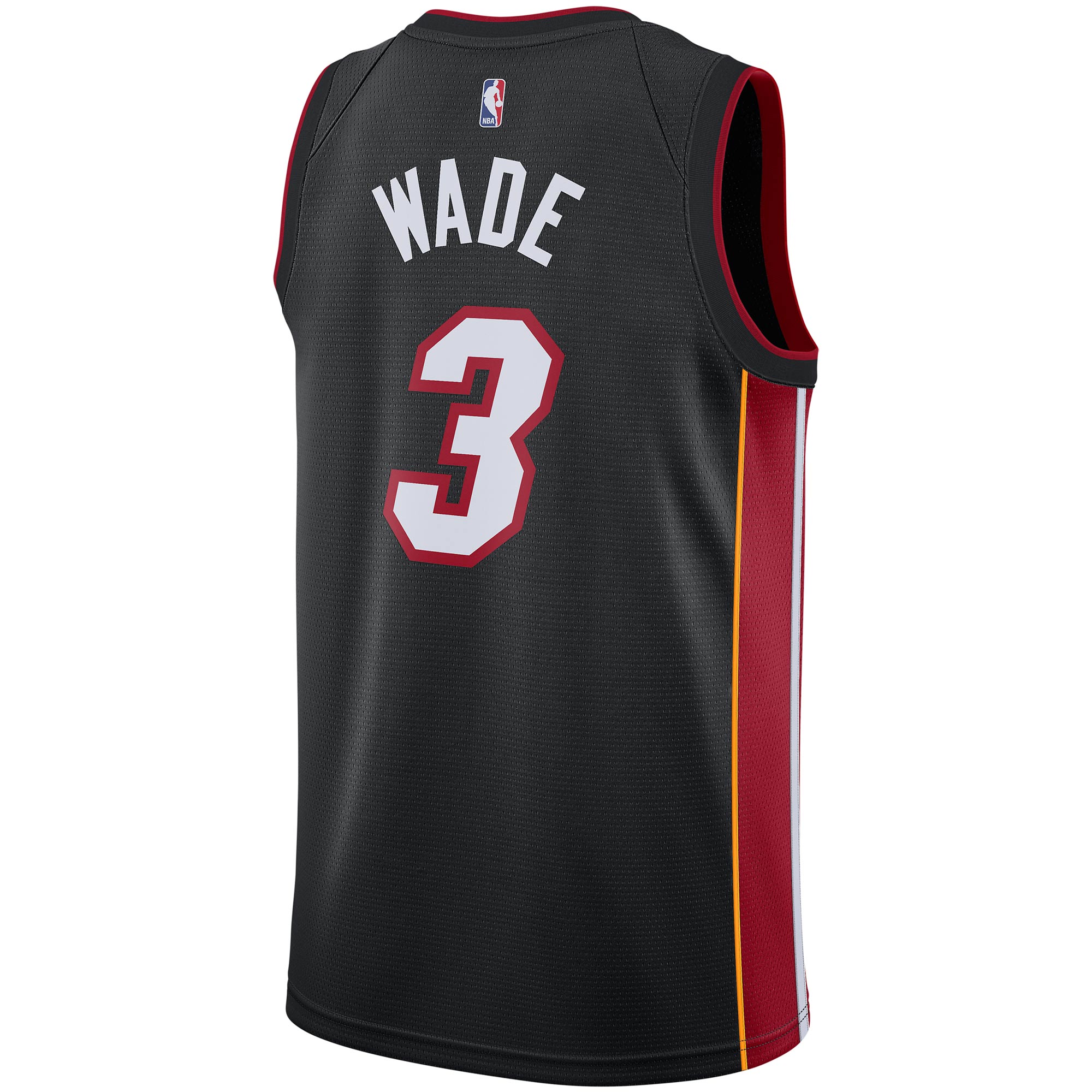 Men's Miami Heat Dwyane Wade Nike Black Replica Swingman Jersey