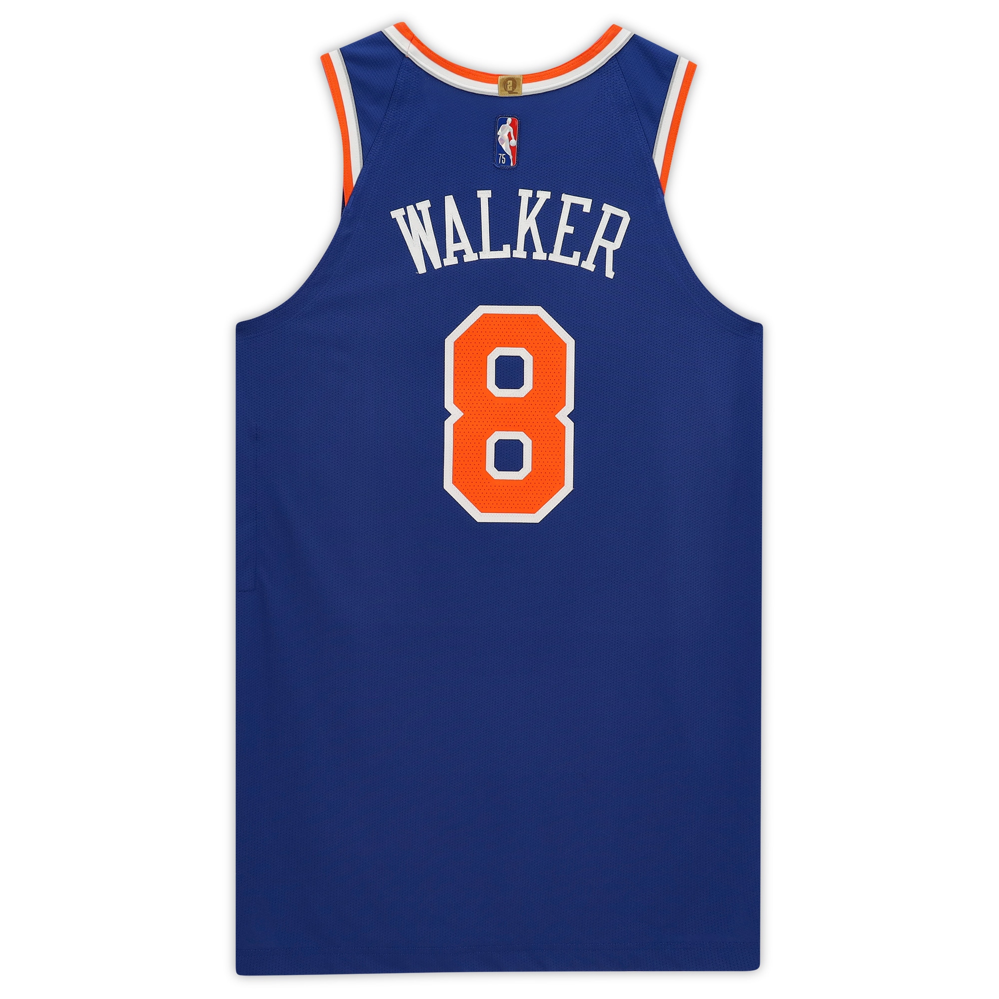 New York Knicks Kemba Walker Fanatics Authentic Blue Game-Used #8