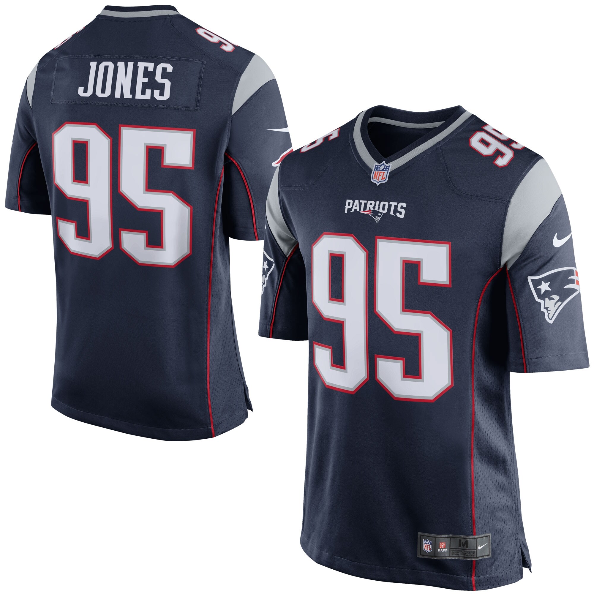 Men's New England Patriots Chandler Jones Nike Navy Blue/Silver