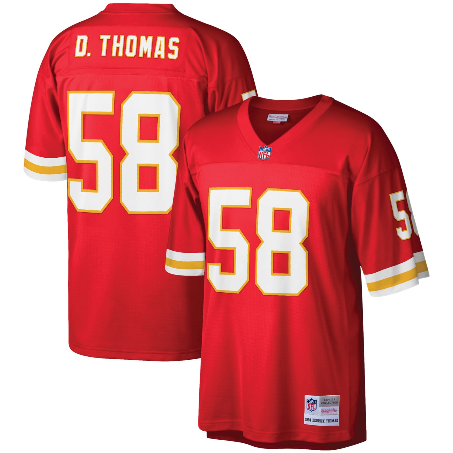Men's Mitchell & Ness Derrick Thomas Red Kansas City Chiefs Legacy