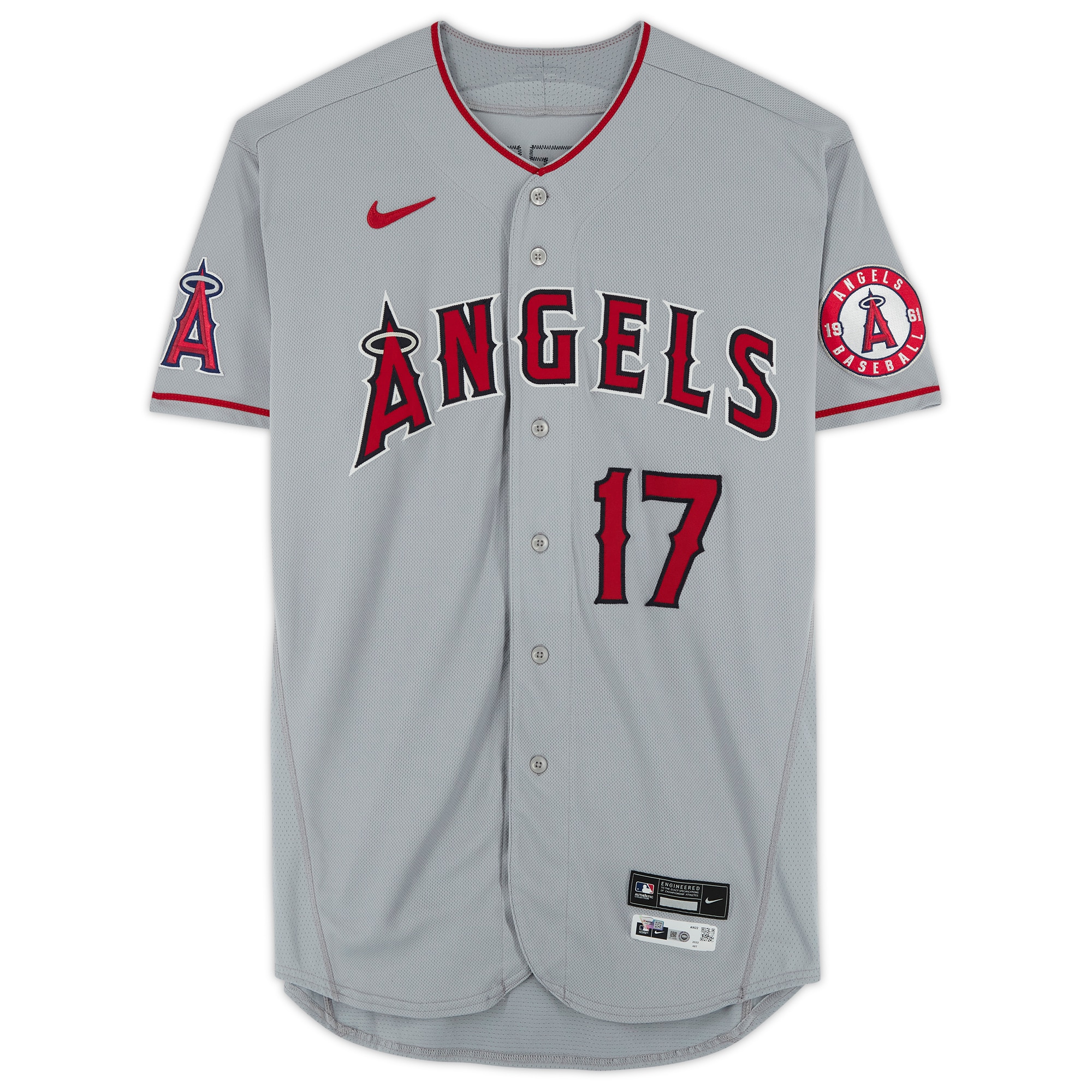 Game-Used Los Angeles Angels Shohei Ohtani Fanatics Authentic Gray