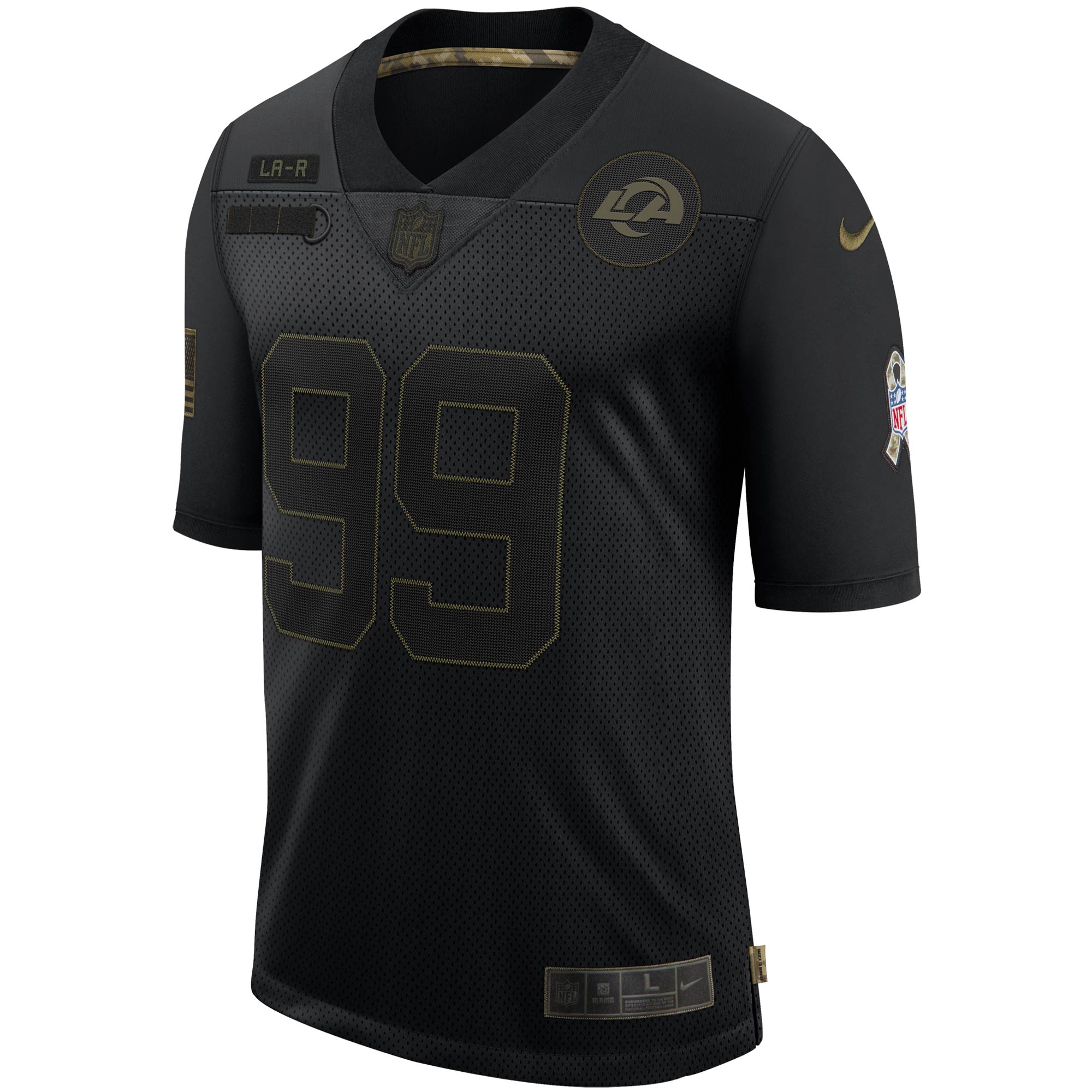 Men's Nike Aaron Donald Black Los Angeles Rams Salute To Service