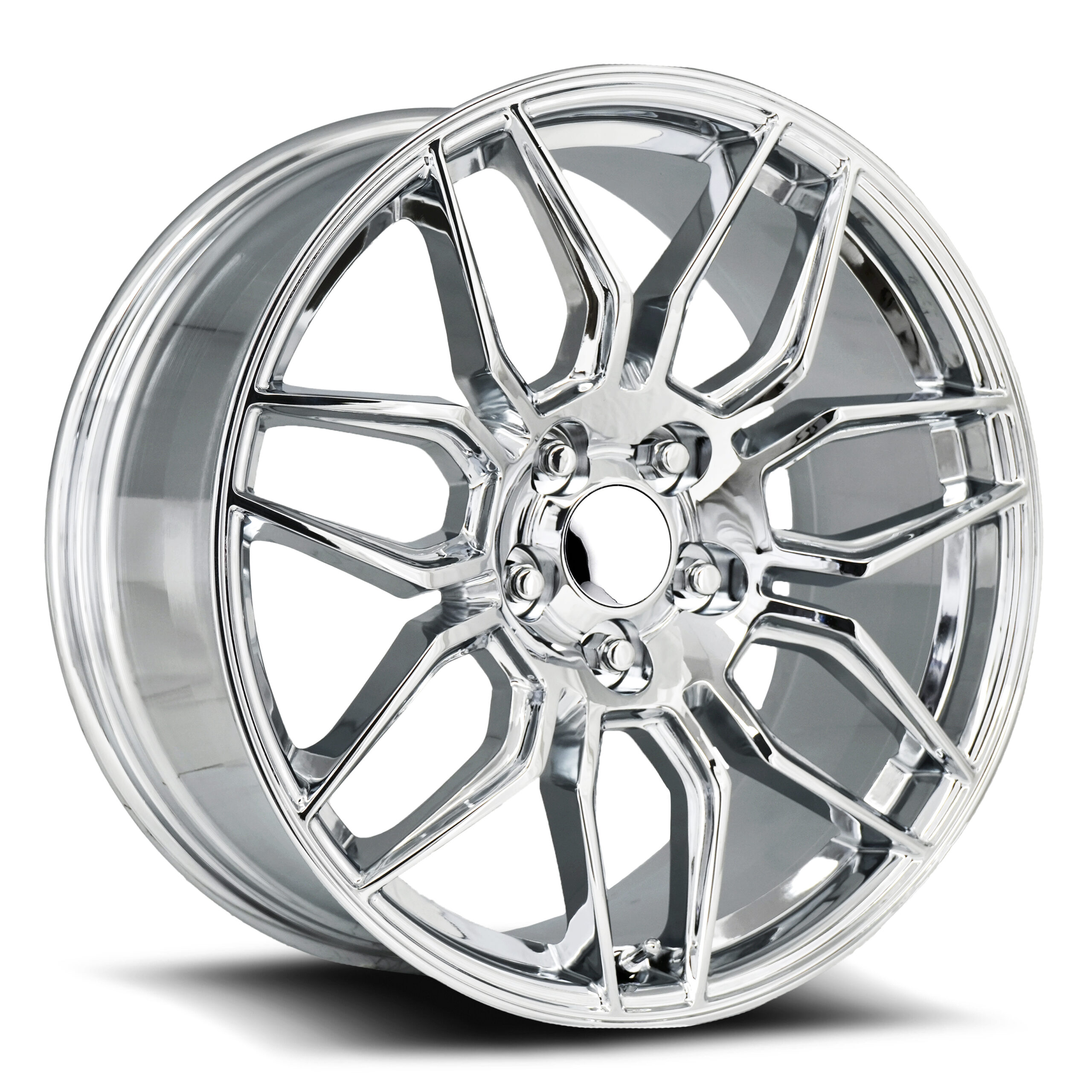 FR 401F – C8 ZO6 CORVETTE REPLICA WHEELS – CHROME - Factory