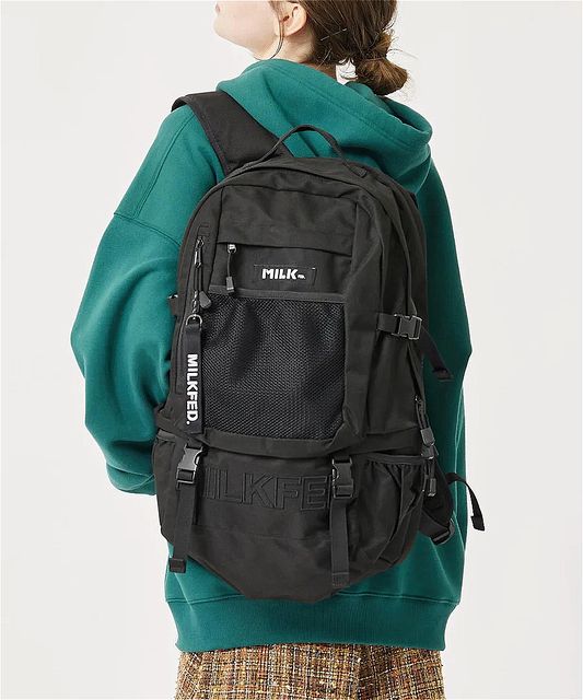 MILKFED ( ミルクフェド ) - NEO EMBROIDERY BIG BACKPACK BAR - FAITHWEB