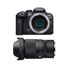 muuu】【Rシリーズ ミラーレス対応】Canon ズームレンズ 黒 レンズ交換