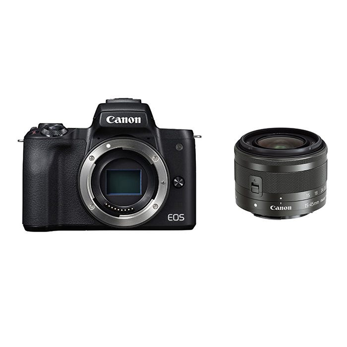 レンタル] CANON EOS Kiss M レンズキット ブラック ミラーレス一眼